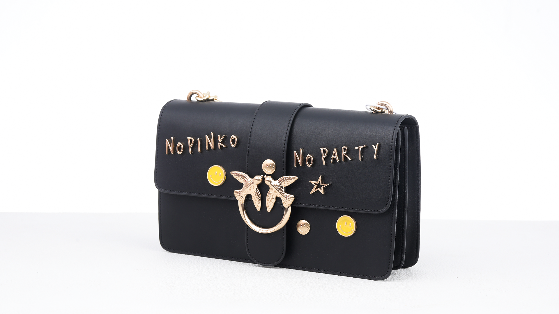 Love Wallet Party Pinko leather bag