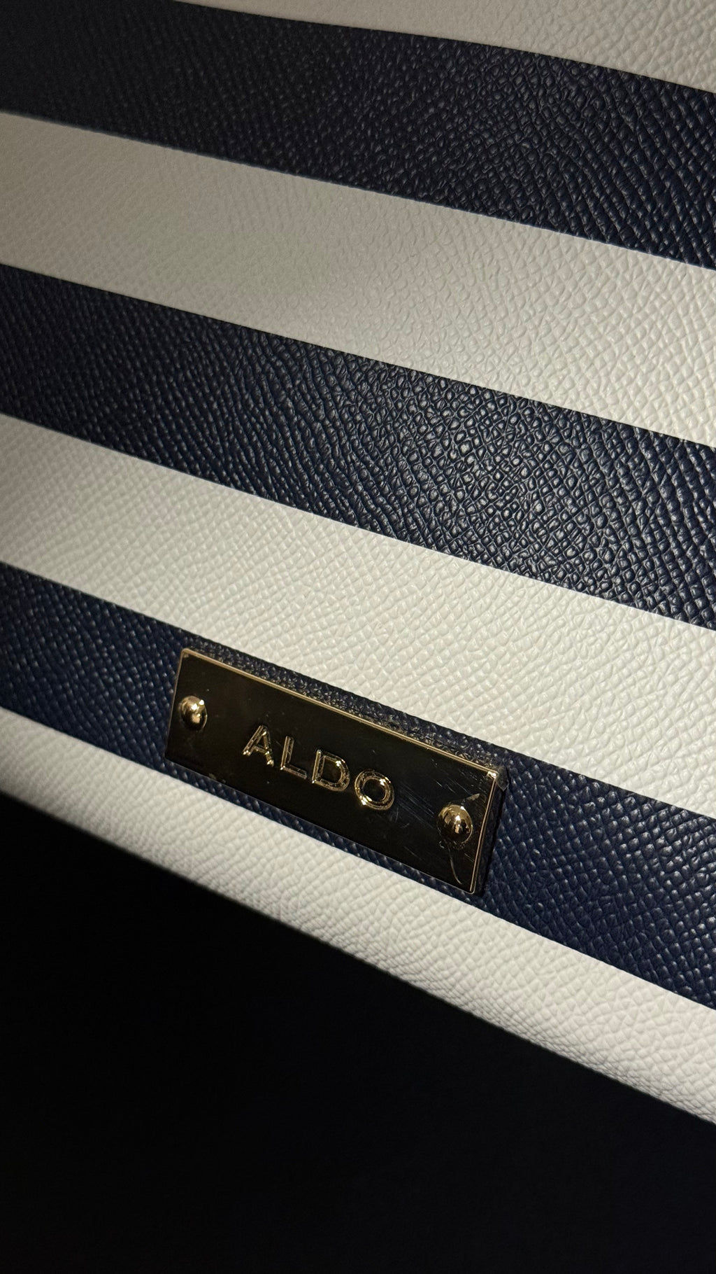 ALDO striped satchel bag