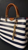 ALDO striped satchel bag