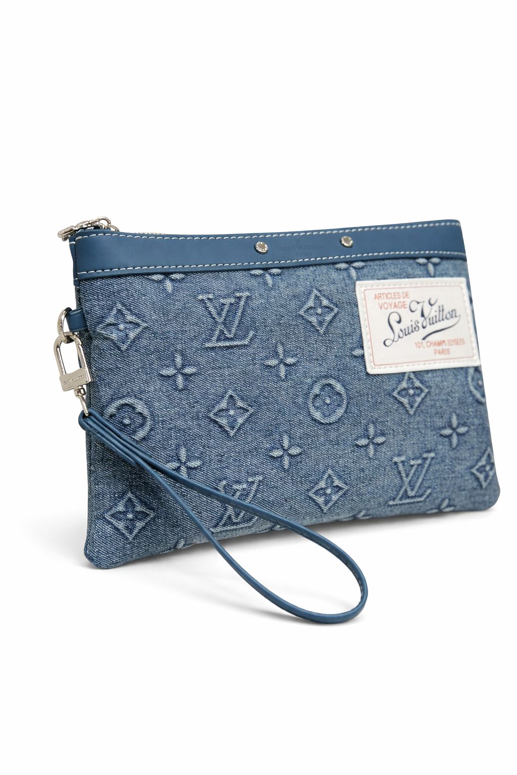 louis Vuitton denim clutch