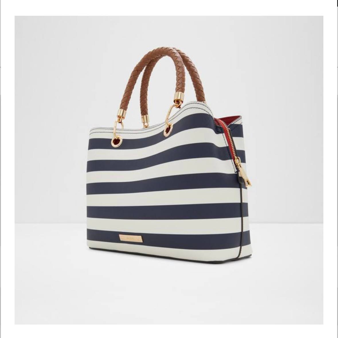 ALDO striped satchel bag